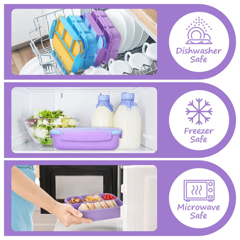 QQKO microwave-safe base and dishwasher-safe design for easy reheating and cleaning