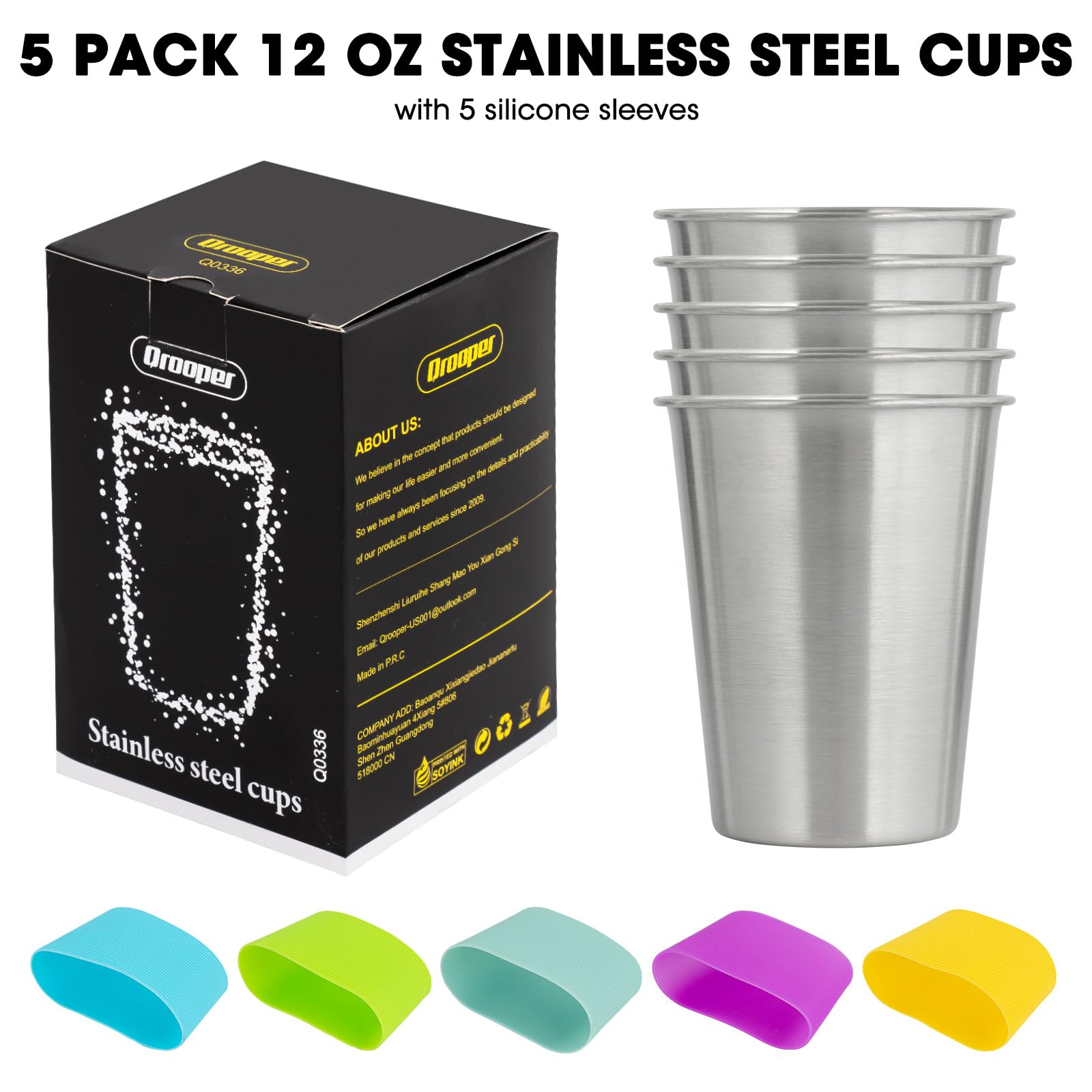 Qrooper cups shown outdoors for picnics and camping adventures.