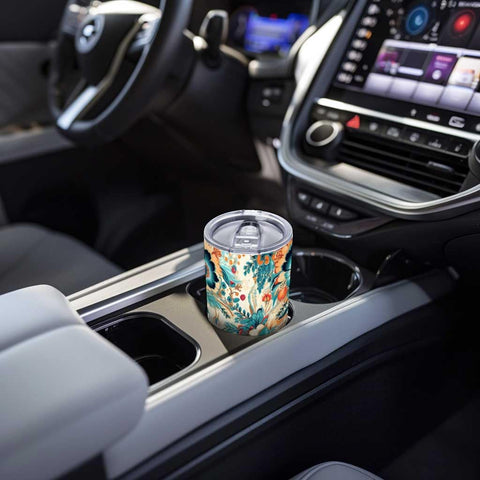 QruKinx Floral Tumbler makes a thoughtful gift for birthdays and holidays.