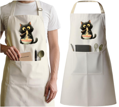 QSLEUNG gift-ready cat lover apron for birthdays and holidays