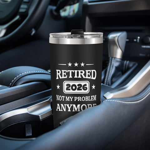 QTDS black insulated tumbler demonstrates durable stainless steel for everyday use.