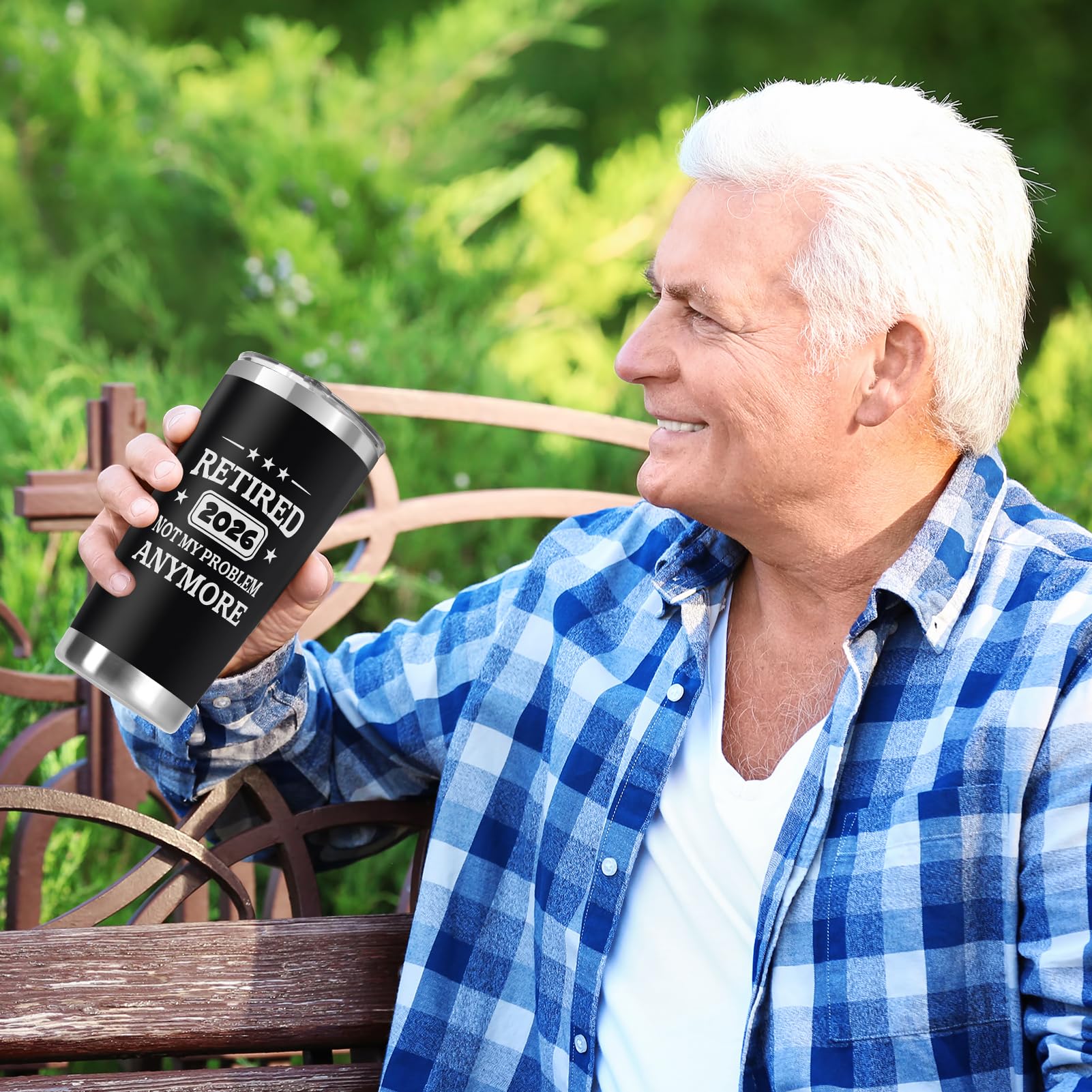 QTDS tumbler outdoors fits an active retirement lifestyle.
