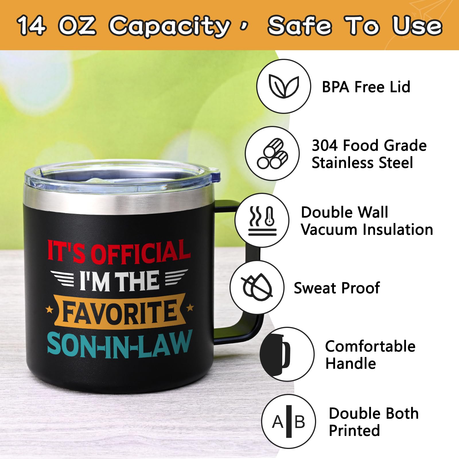 14-ounce capacity suits everyday coffee rituals