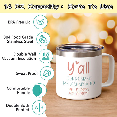 Qtencas 14oz stainless steel mug in everyday use, sturdy design.