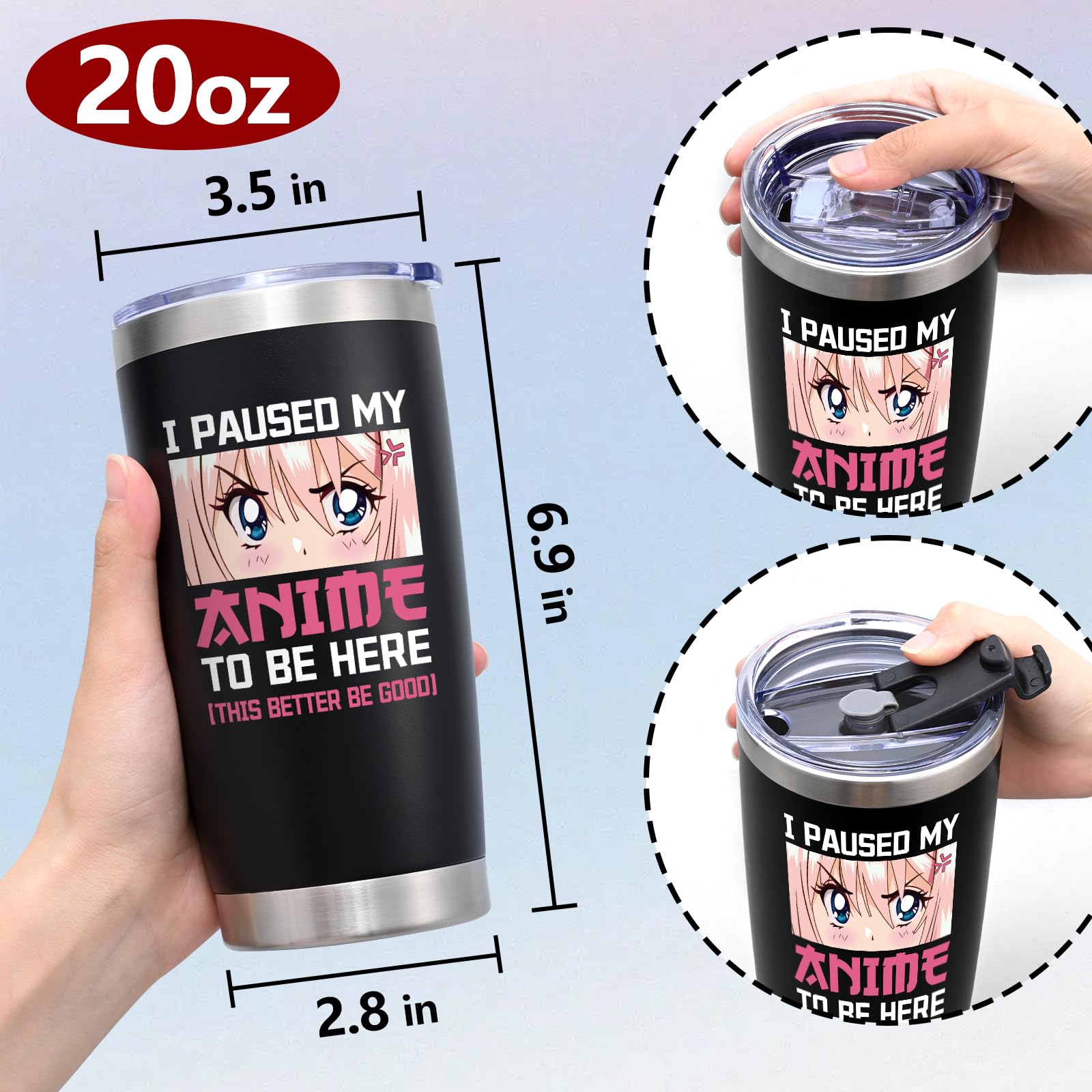 Qtencas anime marathon companion keeps hydration within reach during binge sessions.