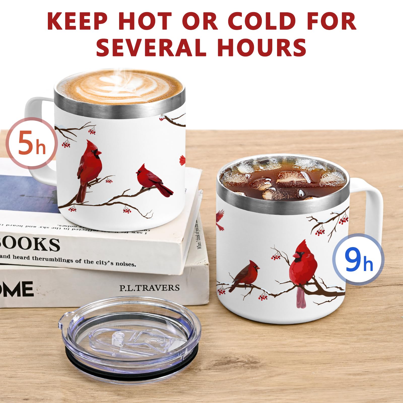 Qtencas Cardinal Gifts for bird lovers; cardinal motif enhances holiday gifting.