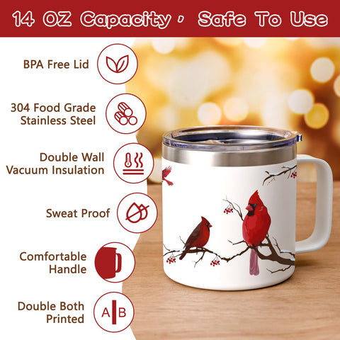 Qtencas Cardinal Gifts gift ready packaging; a thoughtful present for bird lovers.