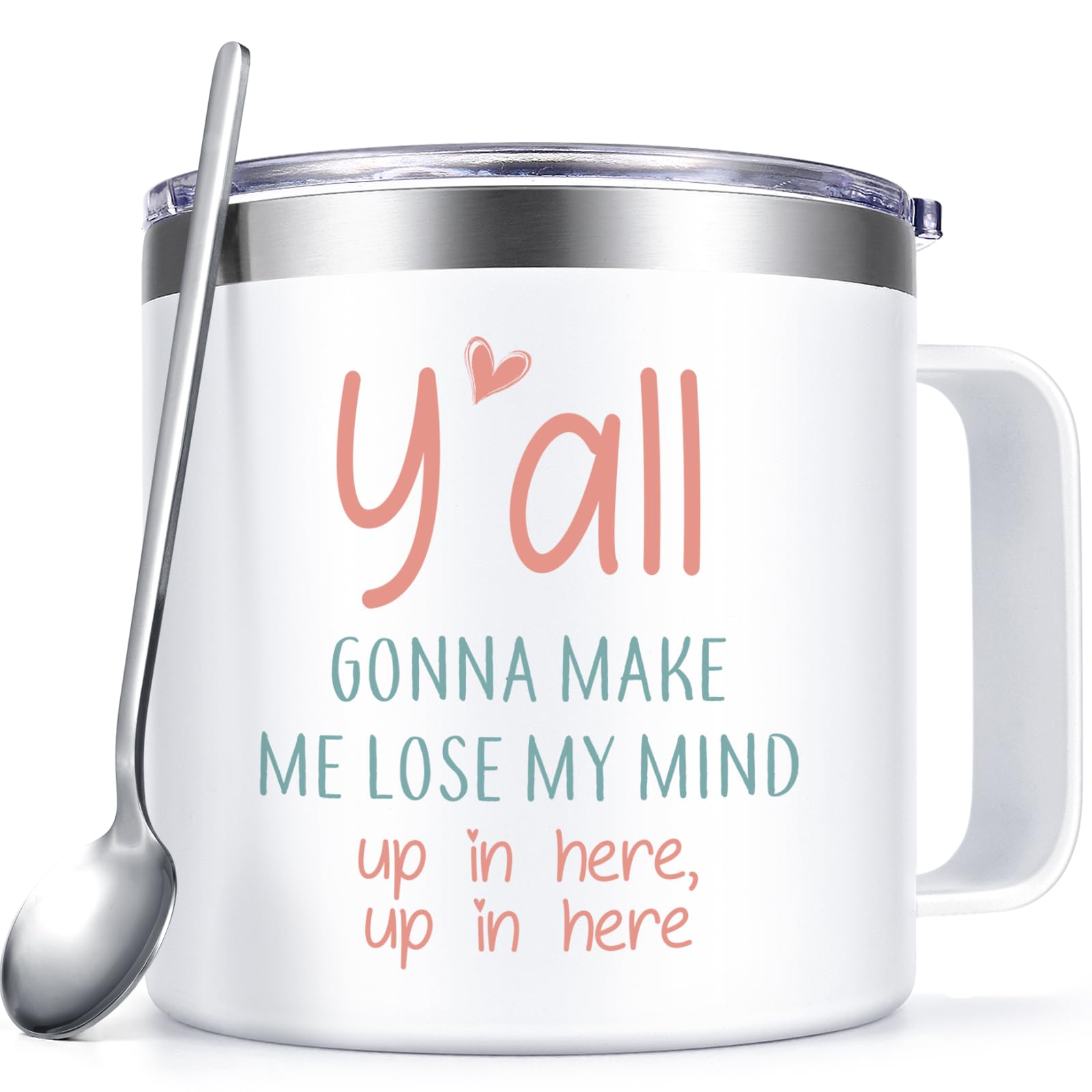 Qtencas funny sarcasm mug front view, ideal for daily coffee moments.