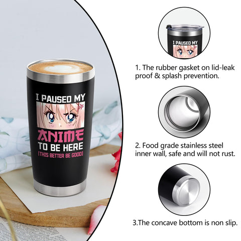 Qtencas gift-ready anime tumbler for birthdays or holidays.