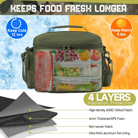 QT&QY Lunch Bag showcasing MOLLE webbing design