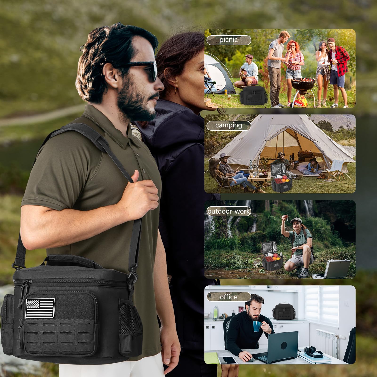 QT&QY adjustable shoulder strap for comfortable carrying