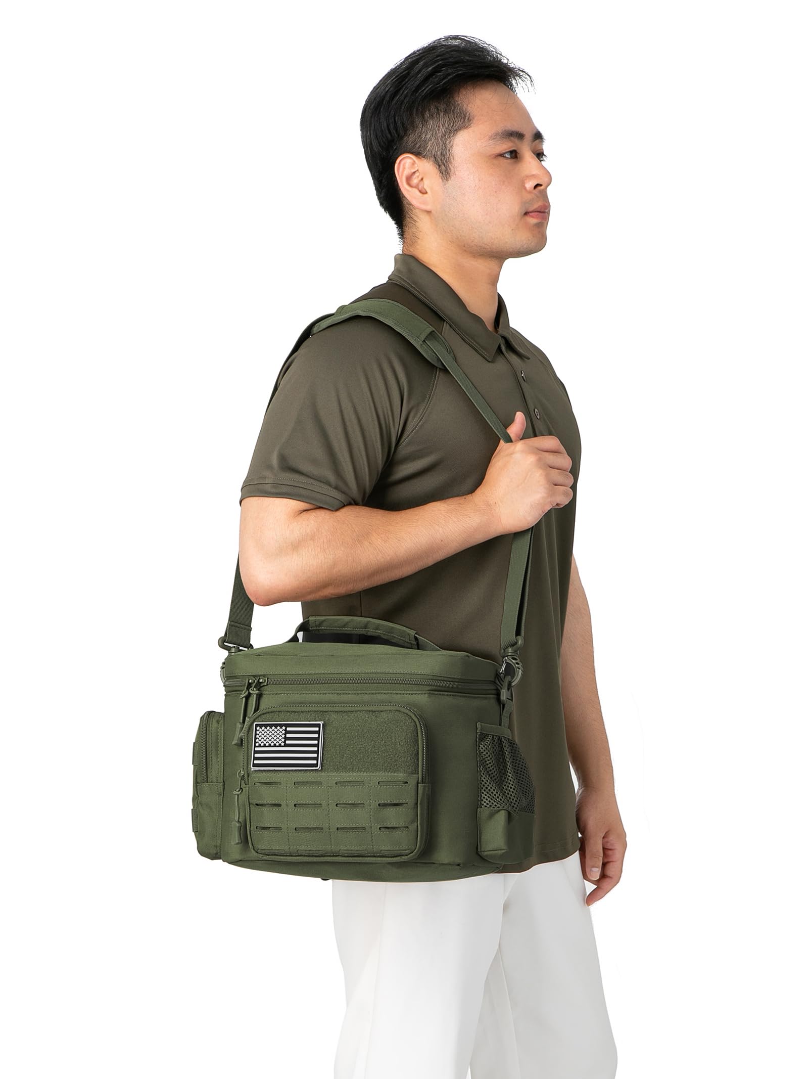 QT&QY Adjustable shoulder strap and grab handle for comfort