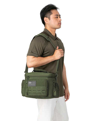 QT&QY Adjustable shoulder strap and grab handle for comfort