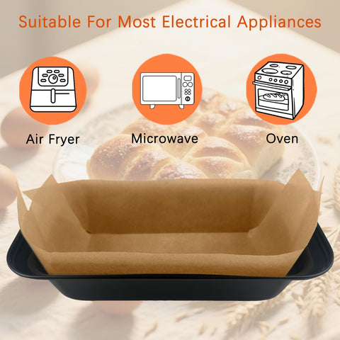 QTRQTR disposable baking paper eliminates tray washing after use.
