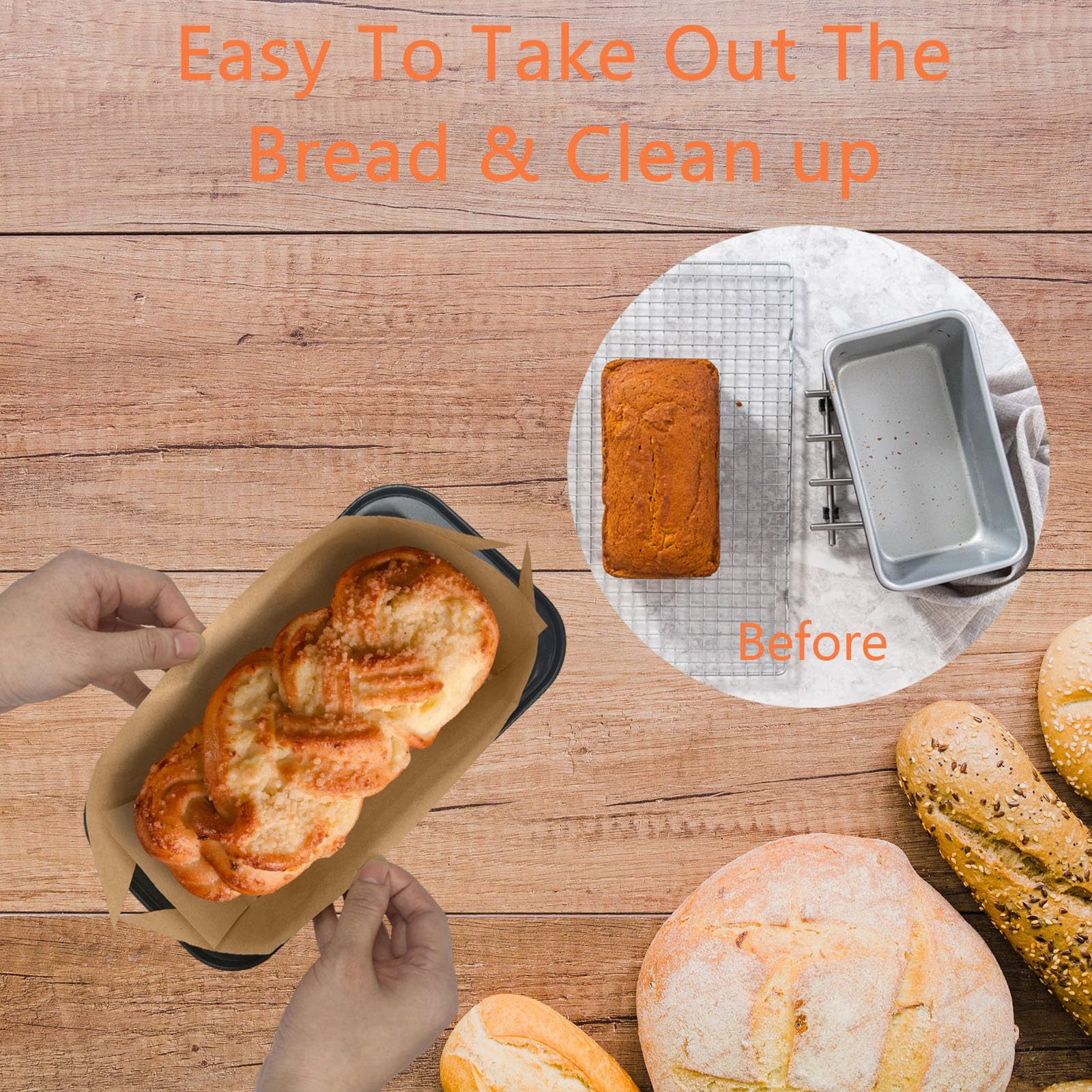 QTRQTR pre-cut liners fit standard pans and save prep time.