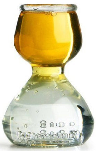 QUAFFER set of 2 layered shot glasses enhances home entertaining with style.