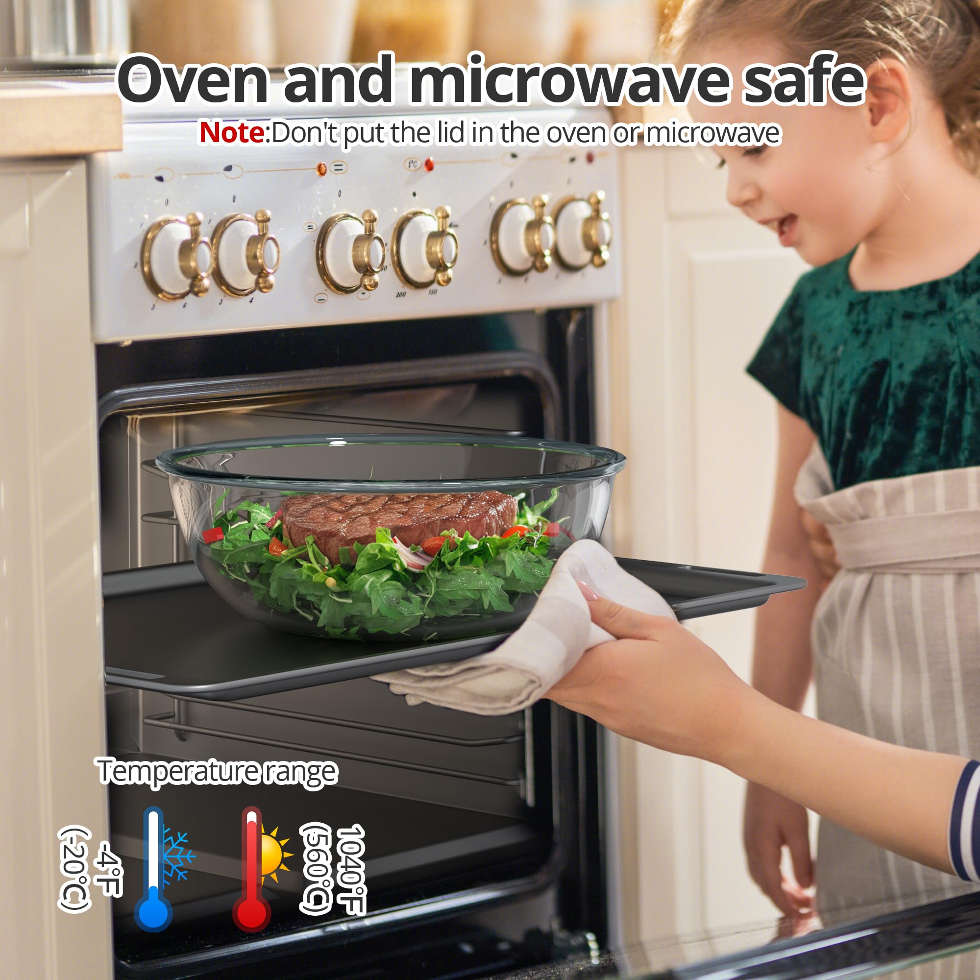 Quald dishwasher-safe mixing bowl for quick cleanup after cooking.
