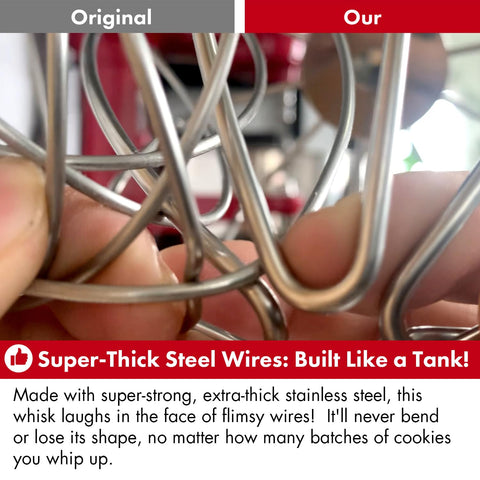 qAp dishwasher-safe whisk simplifies post-use cleanup.