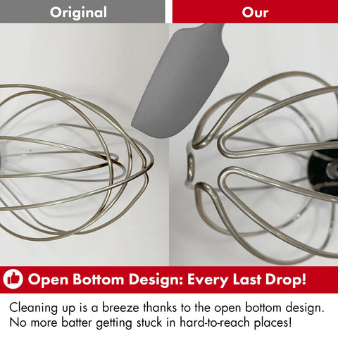 qAp KitchenAid-compatible whisk for versatile kitchen tasks.