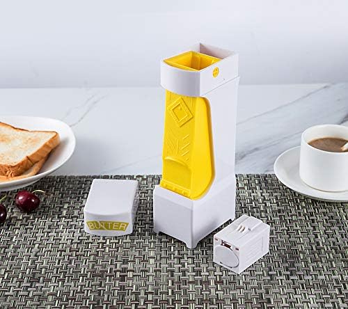 Kitchen scene featuring white and yellow Quality Home One Click Stick.