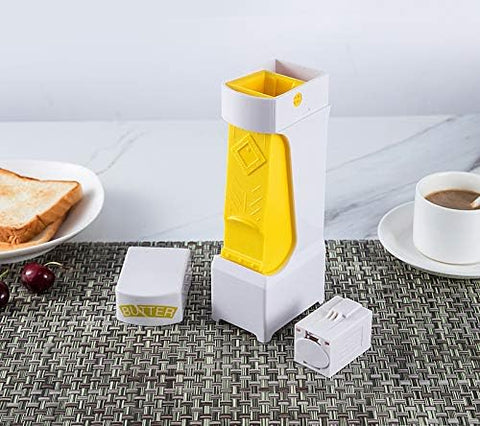 Kitchen scene featuring white and yellow Quality Home One Click Stick.