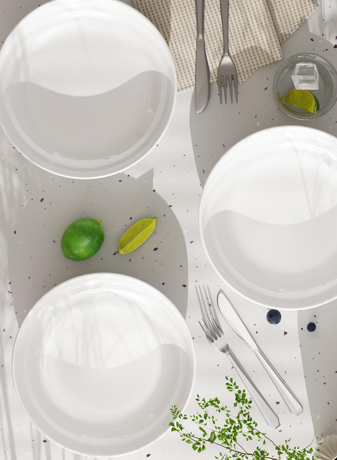 Quatish dishwasher-safe porcelain bowls for easy cleanup