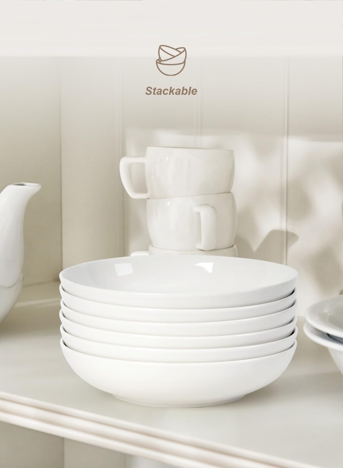 Quatish microwave-safe porcelain bowls for quick reheating