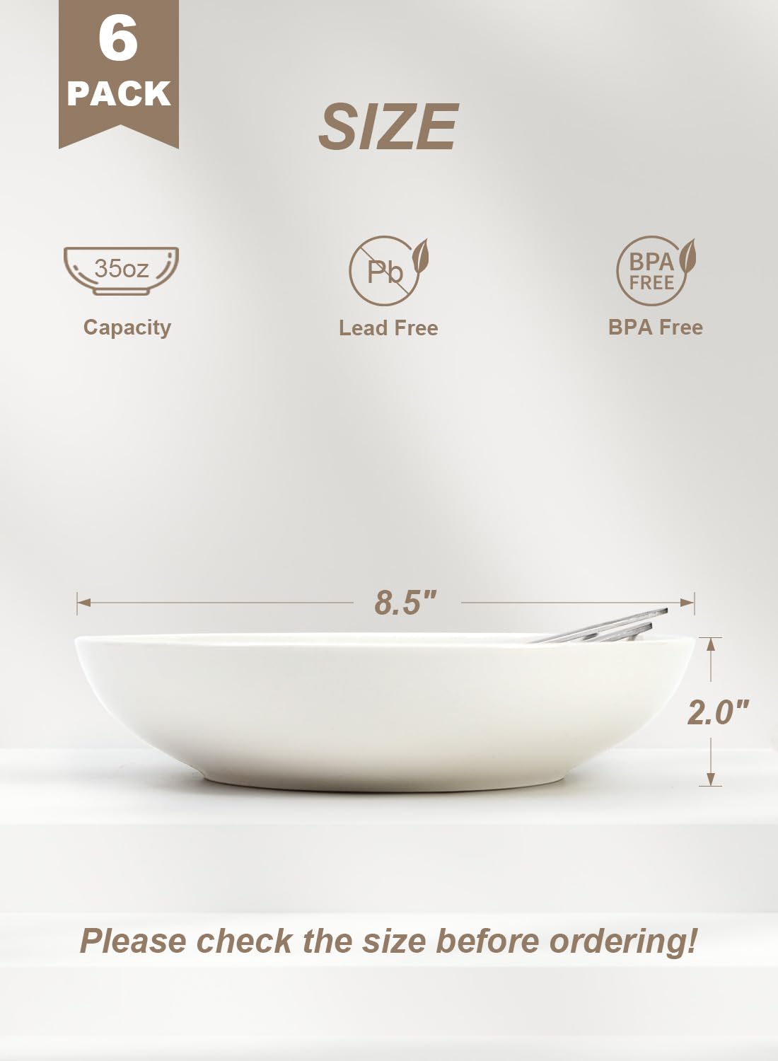 Quatish wide shallow bowl showcasing generous surface for salads and stews