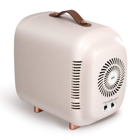 QUBI Mini Fridge cream white quiet operation suitable for bedroom or desk