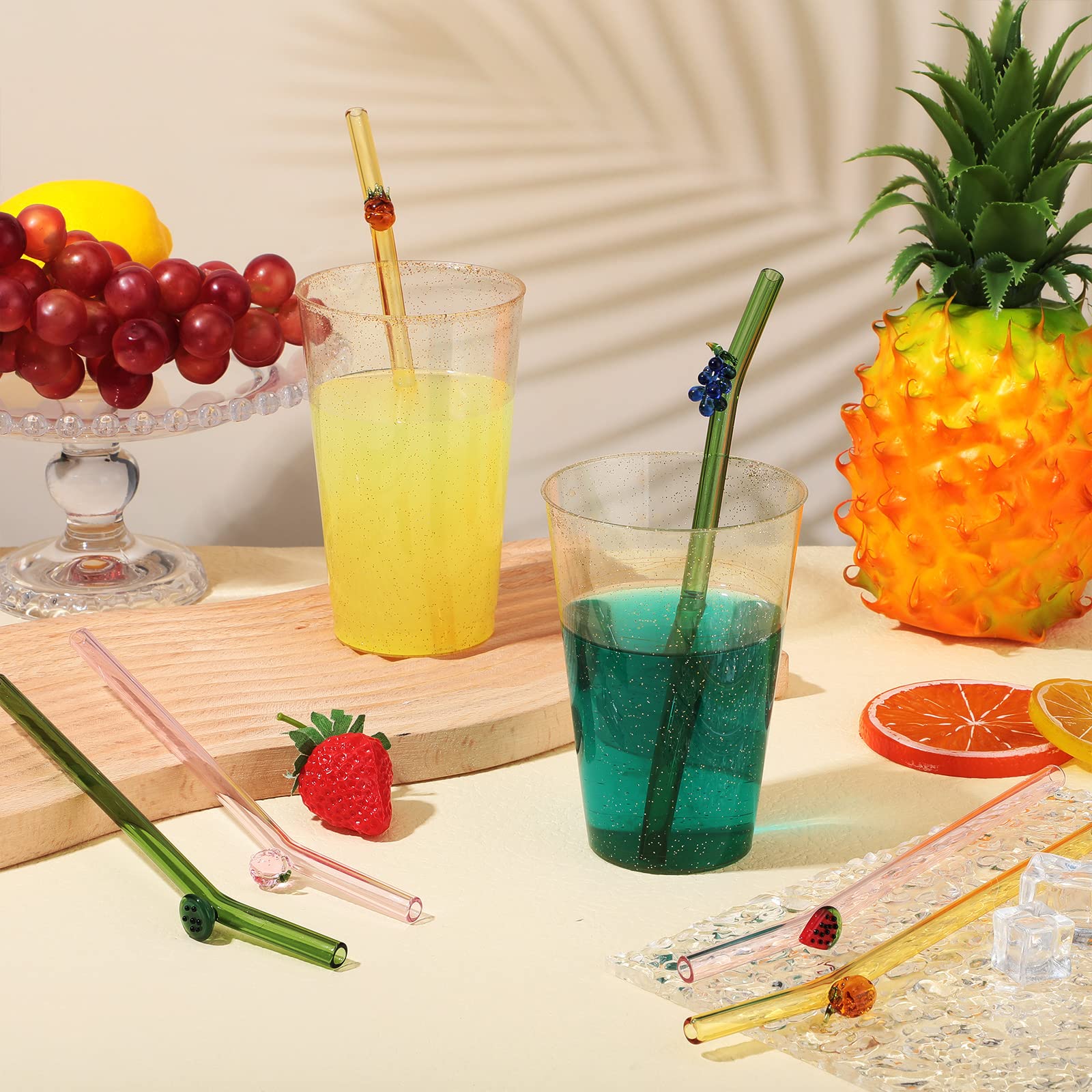 Queekay cleaning brushes for glass straws, keeps straws spotless after use