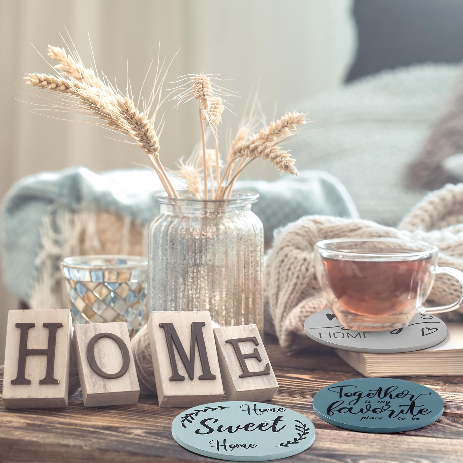 Queekay gift-ready coasters perfect for housewarming.