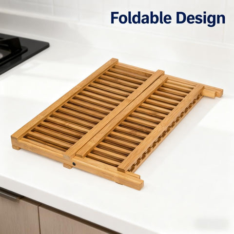 QUEENKAY drainage holes prevent water buildup on utensils and rack.