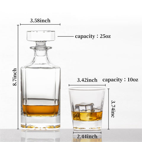 Queen&Stone airtight glass stopper sealing the decanter