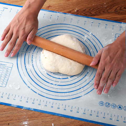 Quellance pastry mat set provides a large workspace for versatile rolling.