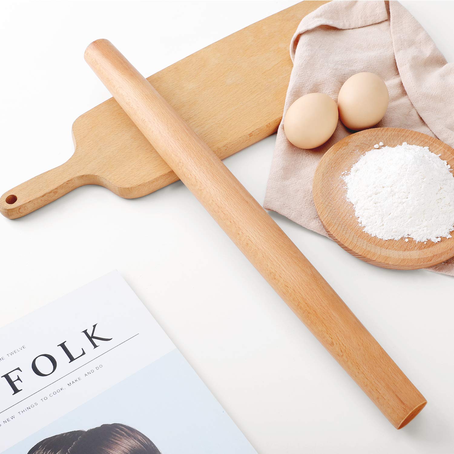 QUELLANCE red pastry mat set adds organized space for diverse baking tasks.