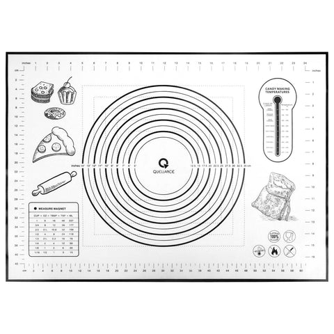 QUELLANCE silicone pastry mat on counter for easy dough rolling