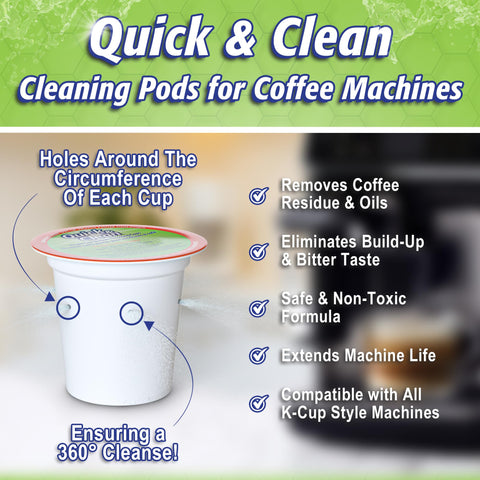 Using Quick & Clean during brewing cycle to remove buildup and improve taste