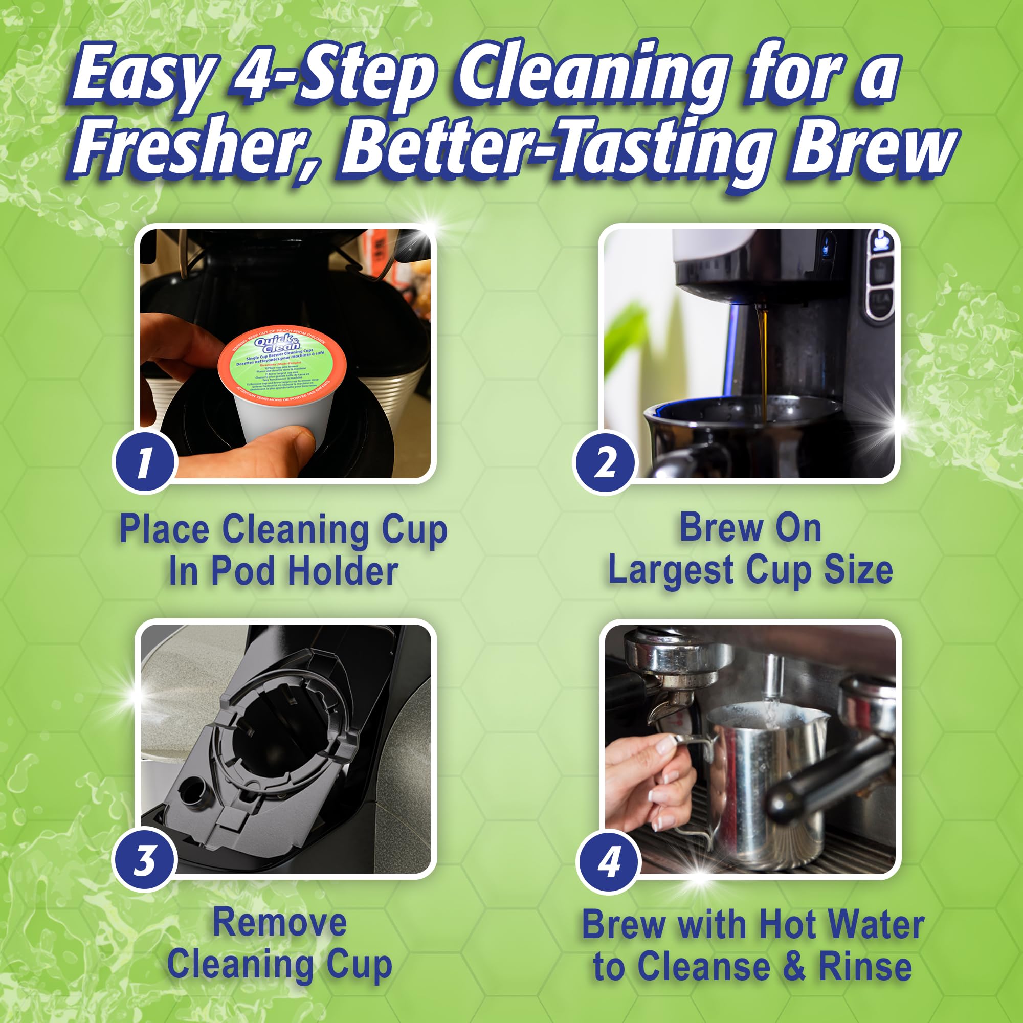 18-pod kit provides months of cleaning power without soap or harsh cleaners