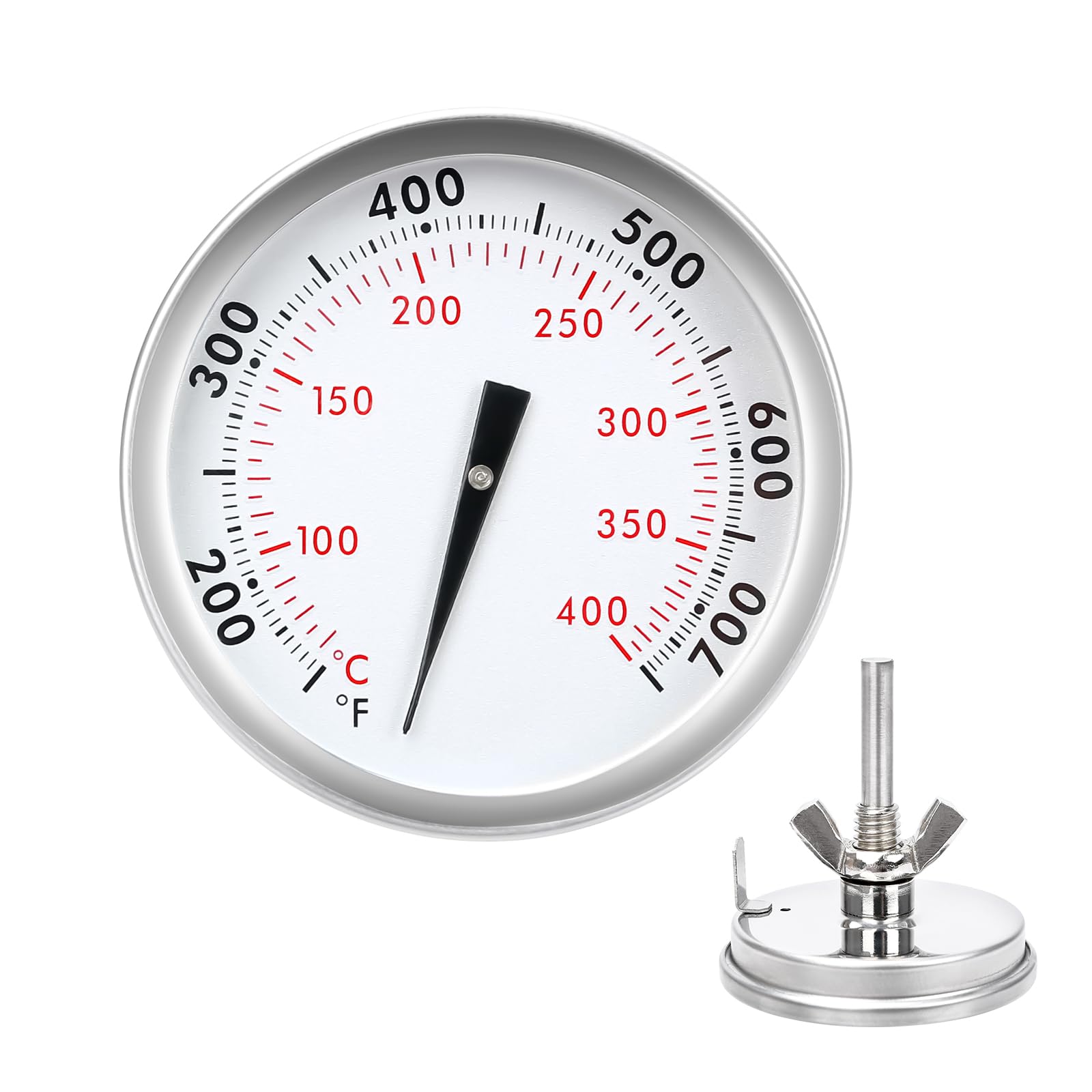 QuliMetal 67088 thermometer for Weber Genesis, center mount dial, durable stainless steel.