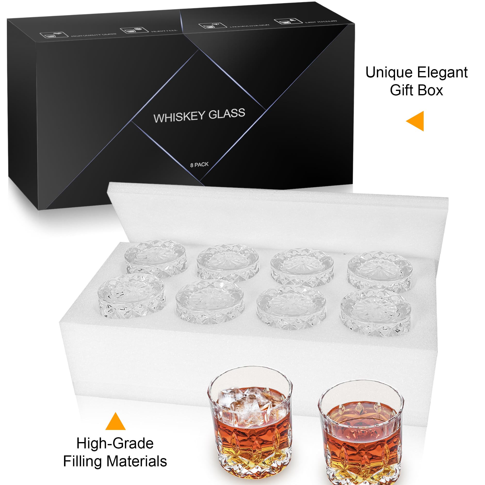 QUMMFA engraved rocks glass adds elegance to any toast.