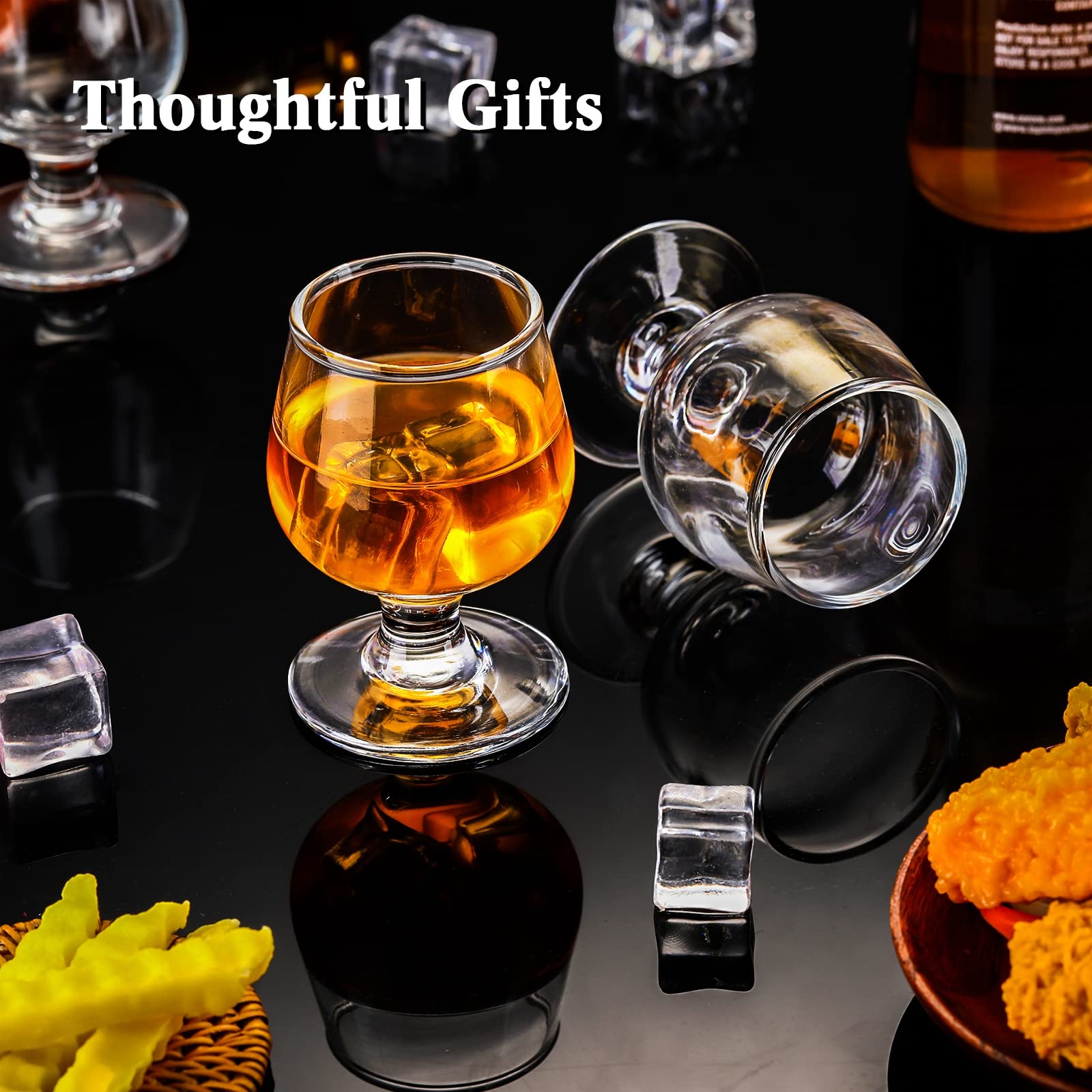 Qunclay cognac wine snifter enhances aroma with clear, balanced design.