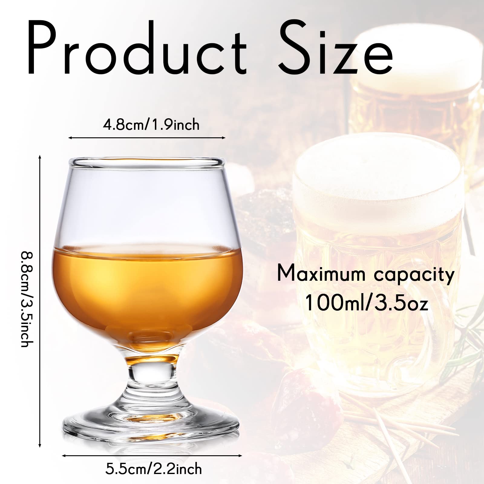Qunclay whiskey tasting glasses offer clear clarity for bourbon tastings.