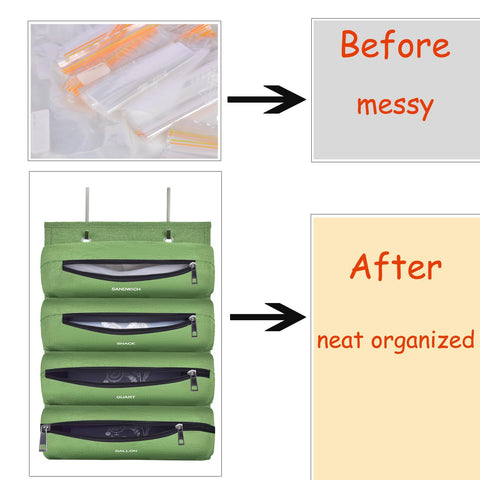 Quoyiyo organizer includes wall or door hooks for space-saving storage.