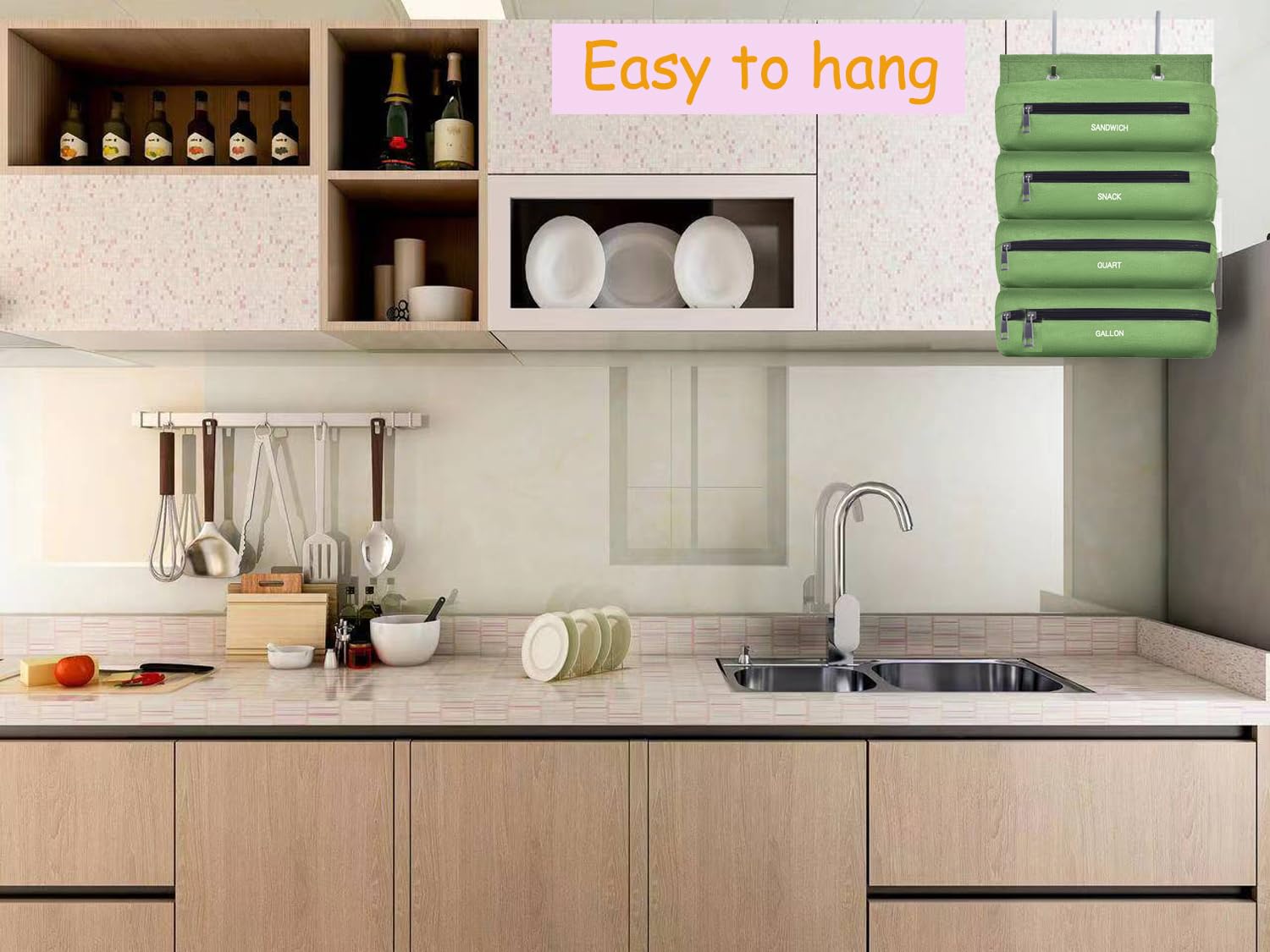 Quoyiyo bag organizer helps tidy kitchens and RV spaces.