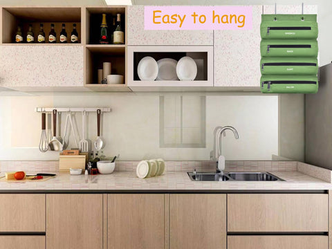 Quoyiyo bag organizer helps tidy kitchens and RV spaces.