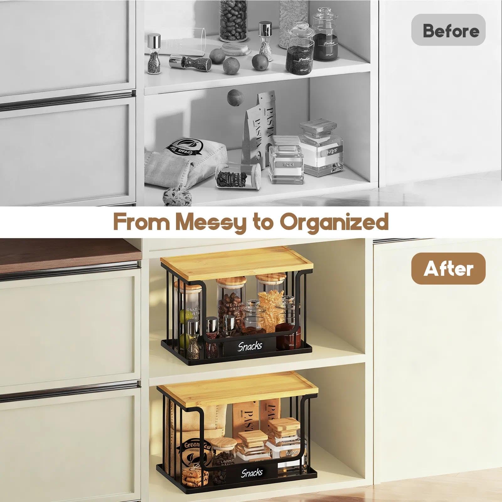 Quszmd countertop storage solution for potatoes onions and more