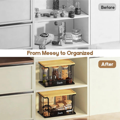 Quszmd countertop storage solution for potatoes onions and more