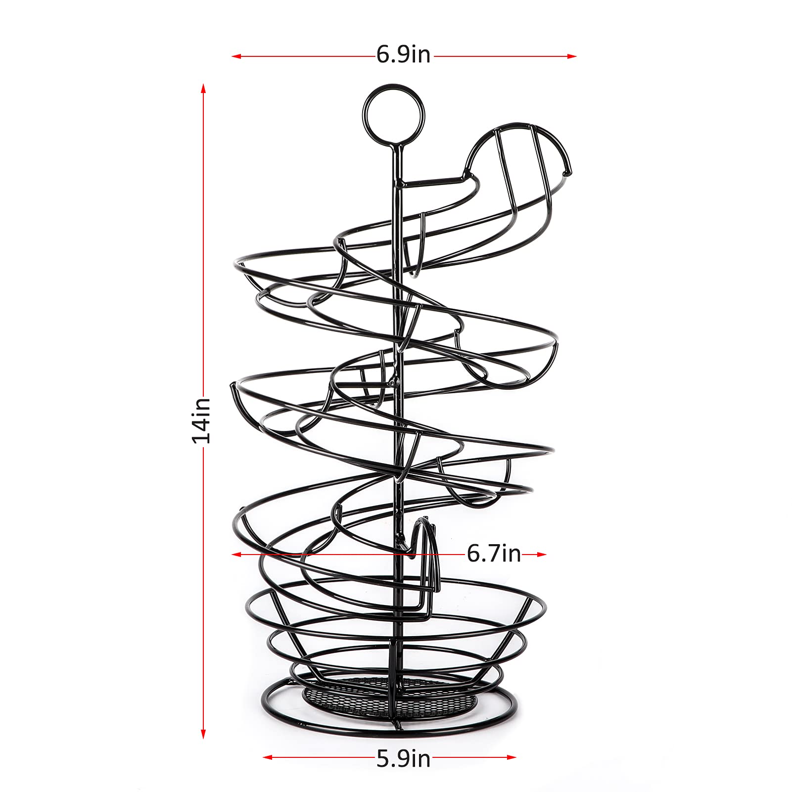 QUTREY egg dispenser rack with integrated storage basket for kitchen organization