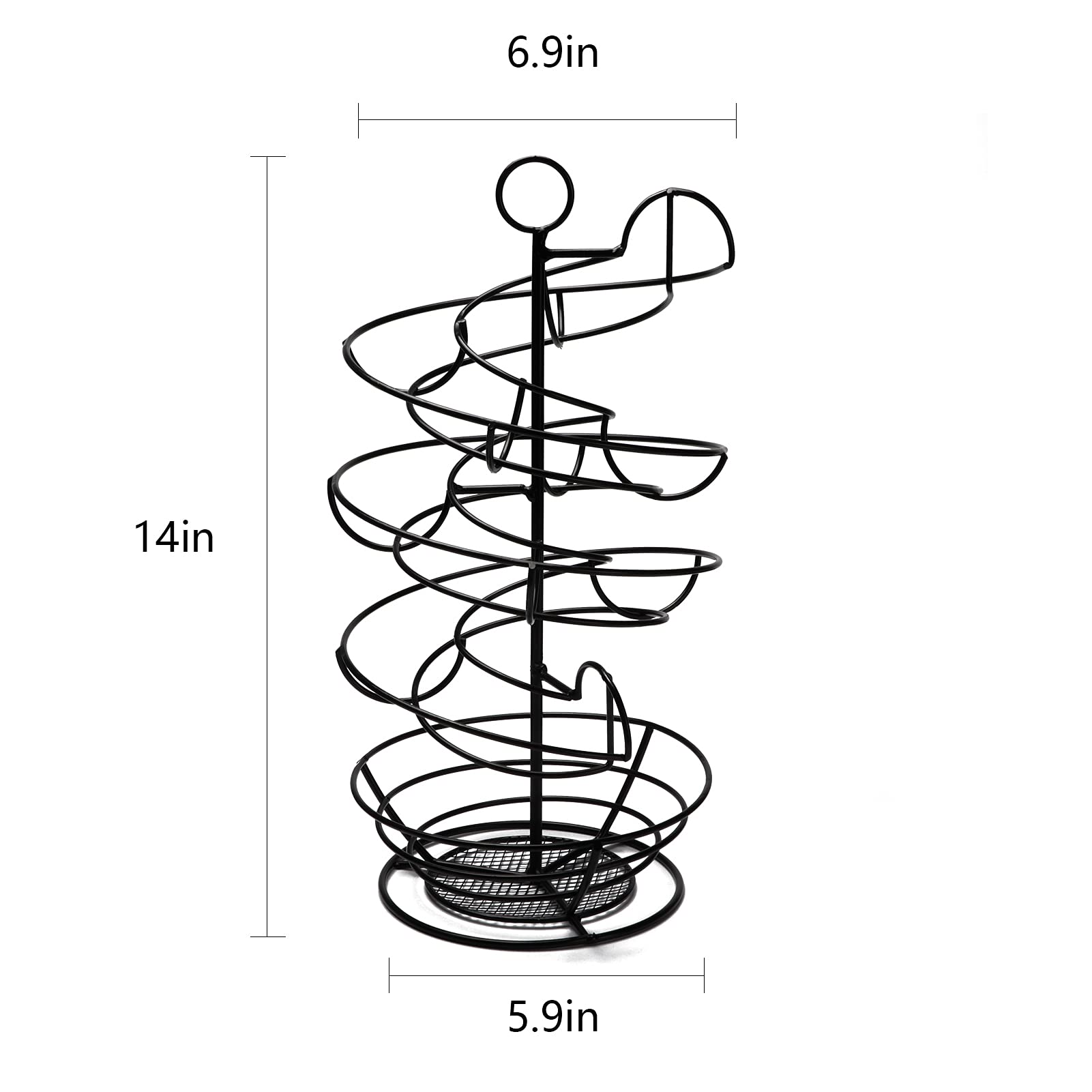 QUTREY spiral-design egg dispenser showcasing large-capacity egg storage.