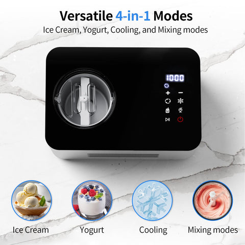 QUWRI ice cream maker timer helps achieve perfect batches.